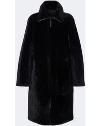 JOSEPH - Caspian Reversible Leather And Shearling Coat - Lyst