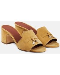 Loro Piana - Summer Charms Suede Mules - Lyst