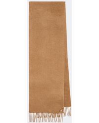 Prada - Fringed Silk And Cashmere Scarf - Lyst