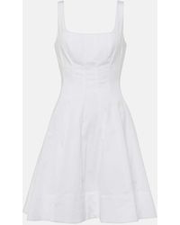 STAUD - Wells Cotton Poplin Minidress - Lyst