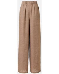 Loro Piana - Weite High-Rise-Hose Valerio Aus Leinen - Lyst