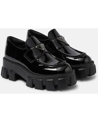 Prada - Loafers Monolith Aus Leder - Lyst