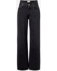 Agolde - V-Waist Baggy High-Rise Wide-Leg Jeans - Lyst