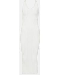 KHAITE - Ottilie Cotton-Blend Midi Dress - Lyst