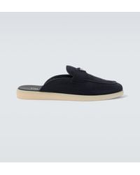 Prada - Suede Mules - Lyst