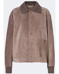 JW Anderson - Wool-Trimmed Suede Blouson Jacket - Lyst