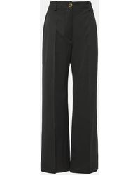Patou - Mid-rise Wool-blend Straight Pants - Lyst