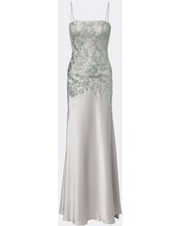 Costarellos - Jennan Sequined Lace And Satin Gown - Lyst