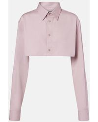 Balenciaga - Cropped Shirt - Lyst