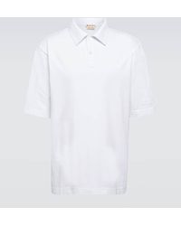 Marni - Oversized Cotton Jersey Polo Shirt - Lyst
