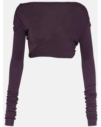 Rick Owens - Lilies Jersey Cropped Top - Lyst