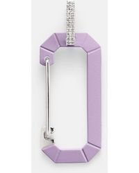 Eera - Chiara Big 18Kt Single Earring With Diamonds - Lyst