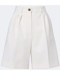 Max Mara - Pleated Wool-Blend Bermuda Shorts - Lyst