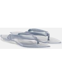 Alaïa - Invisible Satin Thong Sandals - Lyst