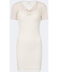 Acne Studios - Layered Knitted Minidress - Lyst