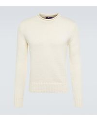 Ralph Lauren Purple Label - Mockneck Cotton-blend Sweater - Lyst