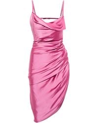 Jacquemus Minikleid La Robe Saudade aus Satin - Pink