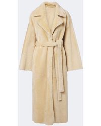 Arma - Rien Reversible Shearling Wrap Coat - Lyst