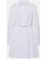 Valentino - Cotton Poplin Shirt Dress - Lyst