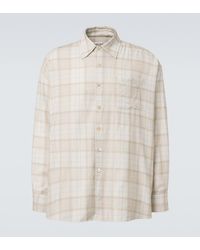 Our Legacy - Borrowed Plaid Cotton Flannel Shirt - Lyst