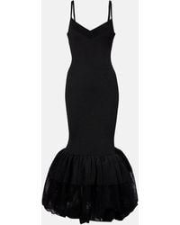 Givenchy - Ribbed-Knit Midi Dress - Lyst