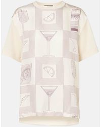 Loro Piana - Mazzorbo Printed Silk Jersey T-Shirt - Lyst