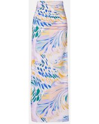 Alexandra Miro - Gia Printed Maxi Skirt - Lyst