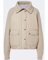 Brunello Cucinelli - Wool, Cashmere, And Silk Down Jacket - Lyst