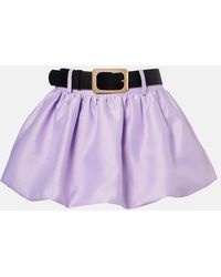 Self-Portrait - Skort Aus Taft - Lyst
