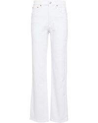 RE/DONE Jeans regular a vita alta - Bianco