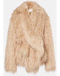 Dries Van Noten - Abrigo De Pelo Sintetico - Lyst