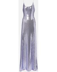 Alex Perry - Sequined Open-Back Gown - Lyst