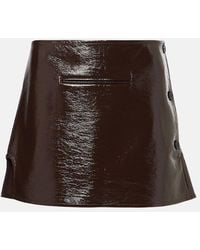 Courreges - Minirock Aus Einem Baumwollgemisch - Lyst