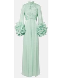 Costarellos - Ruffled Georgette Gown - Lyst
