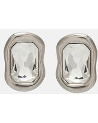 Givenchy - Sculptural Crystal Embellished Earrings - Lyst