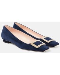 Roger Vivier - Belle Vivier 25 Suede Pumps - Lyst