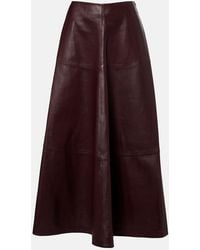 Altuzarra - Varda Leather Maxi Skirt - Lyst