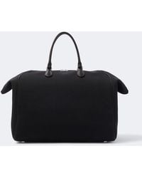 The Row - Timo Leather-Trimmed Canvas Tote Bag - Lyst