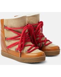 Isabel Marant - Nowles Suede Ankle Boots - Lyst