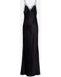 Nili Lotan - Sylas Silk Satin Gown - Lyst