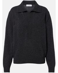 Victoria Beckham - Genevieve Wool And Cashmere Polo Sweater - Lyst