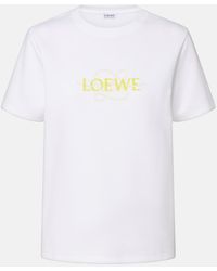 Loewe - Logo Cotton-Blend Jersey T-Shirt - Lyst