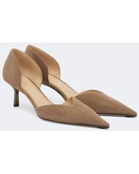 Victoria Beckham - Victoria Angle D'Orsay Suede Pumps - Lyst