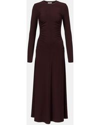 Vince - Ruched Jersey Maxi Dress - Lyst