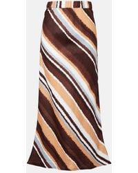 Faithfull the Brand - Dalicenca Striped Linen Maxi Skirt - Lyst