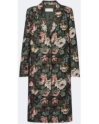 Dries Van Noten - Floral Jacquard Coat - Lyst