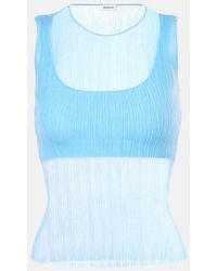 Jonathan Simkhai - Oakley Sheer Tank Top - Lyst