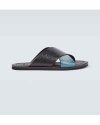 Berluti - Sifnos Scritto Leather Sandals - Lyst
