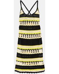Ganni - Crochet Mini Dress - Lyst