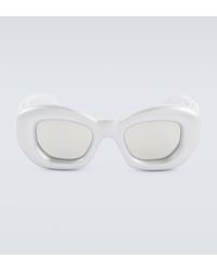 Loewe - Inflated Metallic Butterfly Sunglasses - Lyst